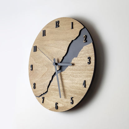 Modern Wood & Acrylic Wall clock for Living Room