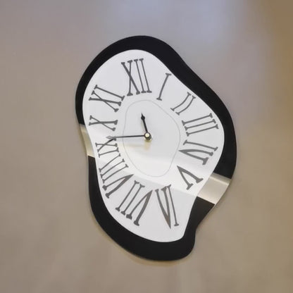 Dali Inspired Melting Acrylic Wall clock for home decor